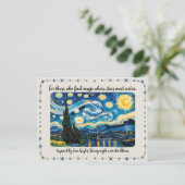 Van Gogh's Starry Night Rhone Art Inspiriert Postkarte (Stehend Vorderseite)