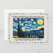 Van Gogh's Starry Night Rhone Art Inspiriert Postkarte (Vorne/Hinten)