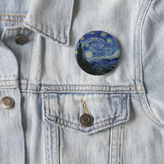 Van Gogh's Starry Night: Whirlwind vom Dreams-Butt Button (Beispiel)