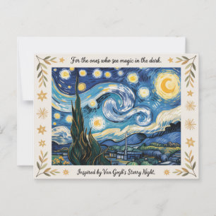 Van Goghs Sternenkunst inspiriert Postkarte