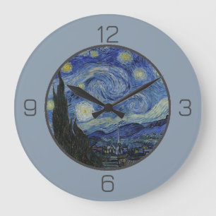 Van Goghs Sternennacht-Partyartikel-Kollektion Große Wanduhr