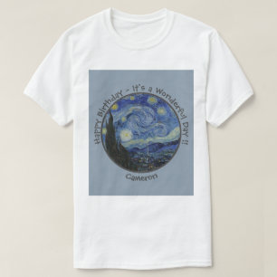 Van Goghs Sternennacht-Partyartikel-Kollektion T-Shirt