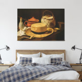 Van Gogh's "Still Life with Hat and Pipe" (1884) Leinwanddruck (Insitu (Schlafzimmer))
