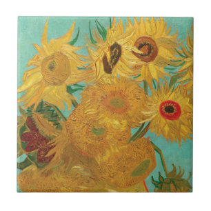 Van Gogh's Sunflowers Keramik Tile Fliese