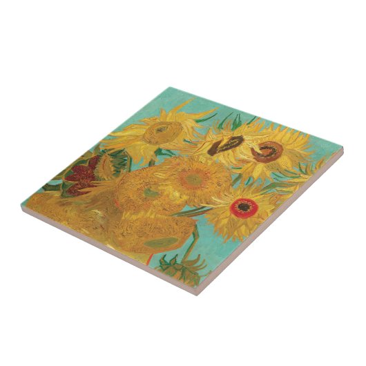 Van Gogh's Sunflowers Keramik Tile Fliese (Seite)