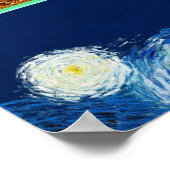 Van Gogh's Sunflowers Serie Poster (Ecke)