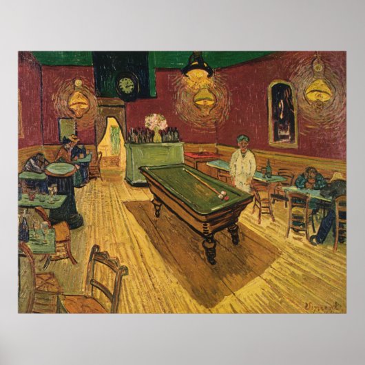 Van Gogh's The Night Café (Le Café de nuit) 1888 Poster (Vorne)
