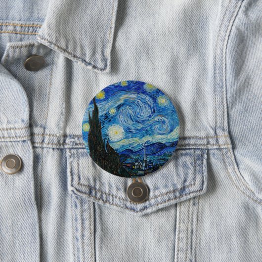 Van Gogh's The Starry Night Button (Beispiel)