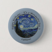 van Gogh's The Starry Night Party Items Collection Button (Vorderseite)