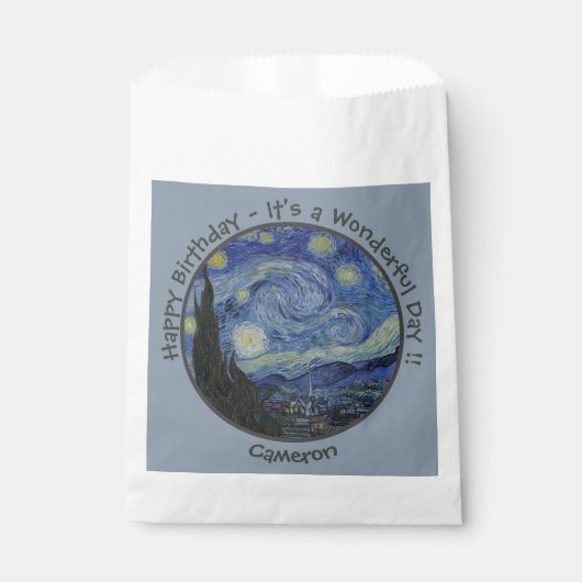 van Gogh's The Starry Night Party Items Collection Geschenktütchen (Vorderseite)