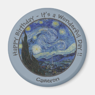 van Gogh's The Starry Night Party Items Collection Magnet