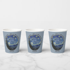 van Gogh's The Starry Night Party Items Collection Pappbecher