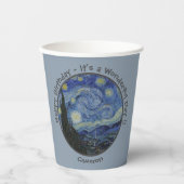 van Gogh's The Starry Night Party Items Collection Pappbecher (Vorderseite)