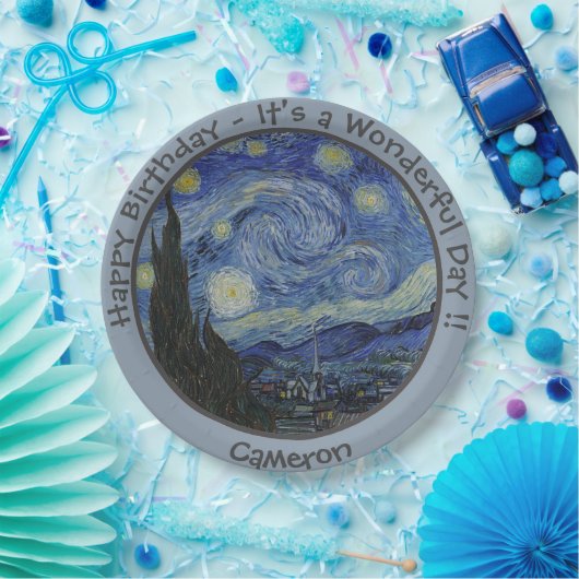 van Gogh's The Starry Night Party Items Collection Pappteller (Party)