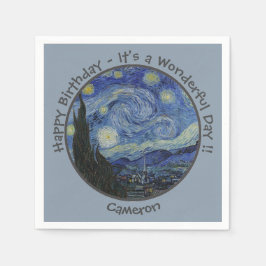 van Gogh's The Starry Night Party Items Collection Serviette