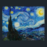 Van Gogh's The Starry Night Poster<br><div class="desc">Die Sternennacht von Vincent van Gogh (1889).</div>