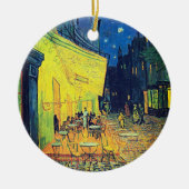 Van Gogh's Timeless Charm - Café Terrasse bei Nach Keramik Ornament (Vorne)