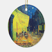 Van Gogh's Timeless Charm - Café Terrasse bei Nach Keramik Ornament (Links)