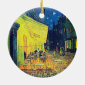 Van Gogh's Timeless Charm - Café Terrasse bei Nach Keramik Ornament (Hinten)