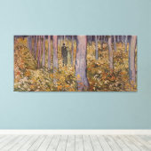 Van Gogh's "UnderGrowth with Two Figures" (1890) Leinwanddruck (Insitu (Holzboden))