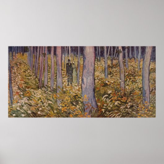 Van Gogh's "UnderGrowth with Two Figures" (1890) Poster (Vorne)