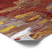 Van Gogh's Vase mit drei Sonnenblumen Poster (Ecke)