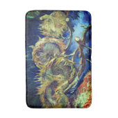 Van Gogh's vier verwitterte Sonnenblumen Badematte (Vorderseite Vertikal)