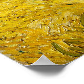 Van Gogh's Weizenfeld mit Zypressen Poster (Ecke)