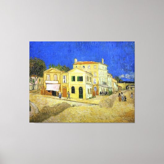 van Gogh's Yellow House (Vincent's house at Arles) Leinwanddruck (Vorderseite)