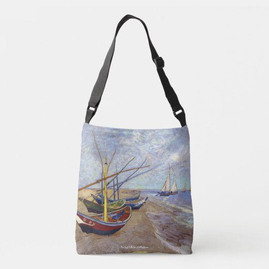 Van- Goghsammlungs-Fischerboote Crossbody Tasche (Rückseite)