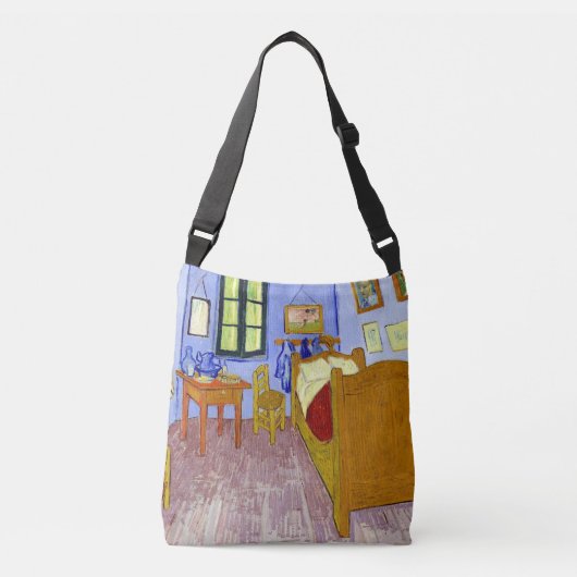 Van- Goghsammlungs-Schlafzimmer in Arles Crossbody Tragetaschen Mit Langen Trägern (Vorderseite)