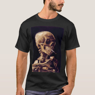 Van- Goghschädel mit einer brennenden Zigarette T-Shirt
