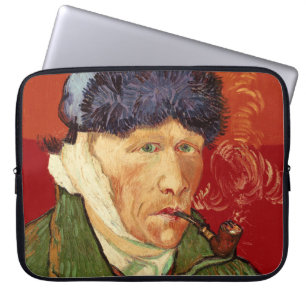 Van- Goghselbstporträt mit dem verbundenem Ohr un Laptopschutzhülle