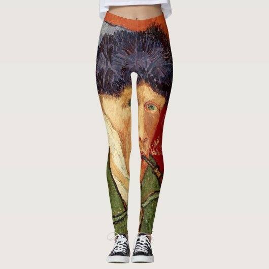 Van- Goghselbstporträt mit dem verbundenem Ohr und Leggings (Vorderseite)
