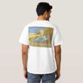 Van GoghSiesta nach Hirse T-Shirt (Schwarz voll)