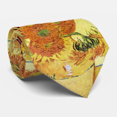 Van- Goghsonnenblumen Krawatte (Gerollt)