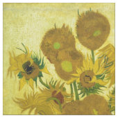Van- Goghsonnenblumen Stoff (Nahaufnahme)