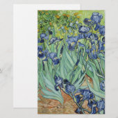 Van- GoghStillleben: Vase mit Iris Briefpapier (Vorne/Hinten)