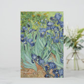Van- GoghStillleben: Vase mit Iris Briefpapier (Stehend Vorderseite)