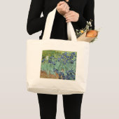 Van- GoghStillleben: Vase mit Iris Jumbo Stoffbeutel (Vorderseite (Produkt))