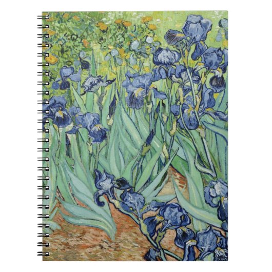 Van- GoghStillleben: Vase mit Iris Notizblock (Vorderseite)