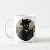 Van Goth Cat Starry Night Gothic Style Kaffeetasse (Links)