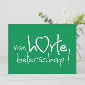 Van harte beterschap ! karte (Stehend Vorderseite)
