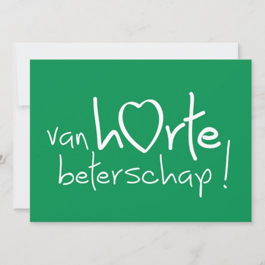 Van harte beterschap ! karte (Vorderseite)