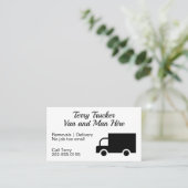 Van Hire Reparaturservice Transport Visitenkarte (Stehend Vorderseite)