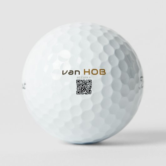 van HOB, let it sink in  Golfball (Vorderseite)