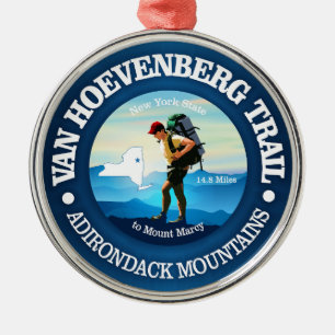 Van Hoevenberg Trail (C) Ornament Aus Metall
