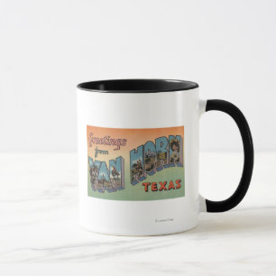 Van Horn, Texas - große Buchstabe-Szenen Tasse