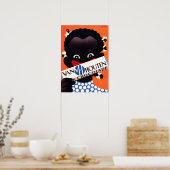 Van Houten Chocolates Nahrungsmittel Drinks Vintag Poster (Küche)