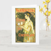 Van Houtens Cacao en Chocolade 1899 Karte (Gelbe Blume)